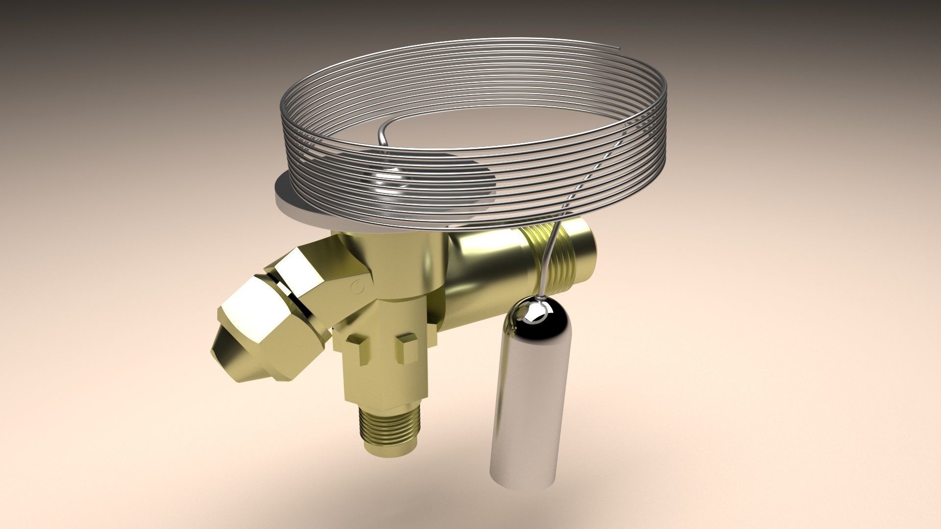 Refrigerator Expansion Valve 3D model_9