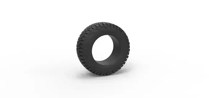 Offroad tire 117 Scale 1 to 25