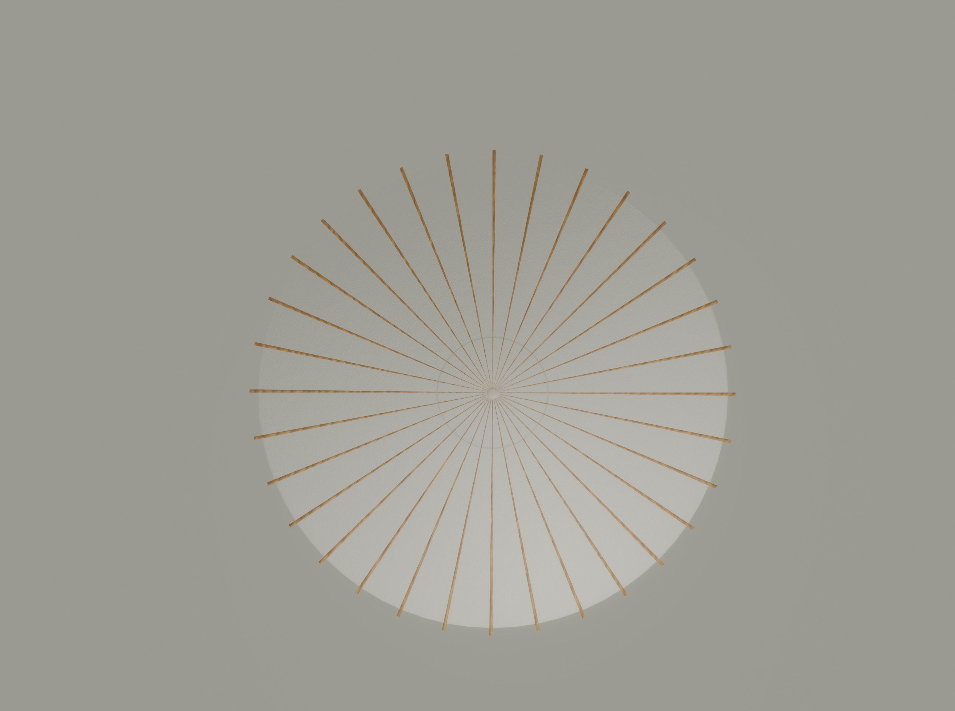 Parasol Umbrella Low-poly 3D model_9