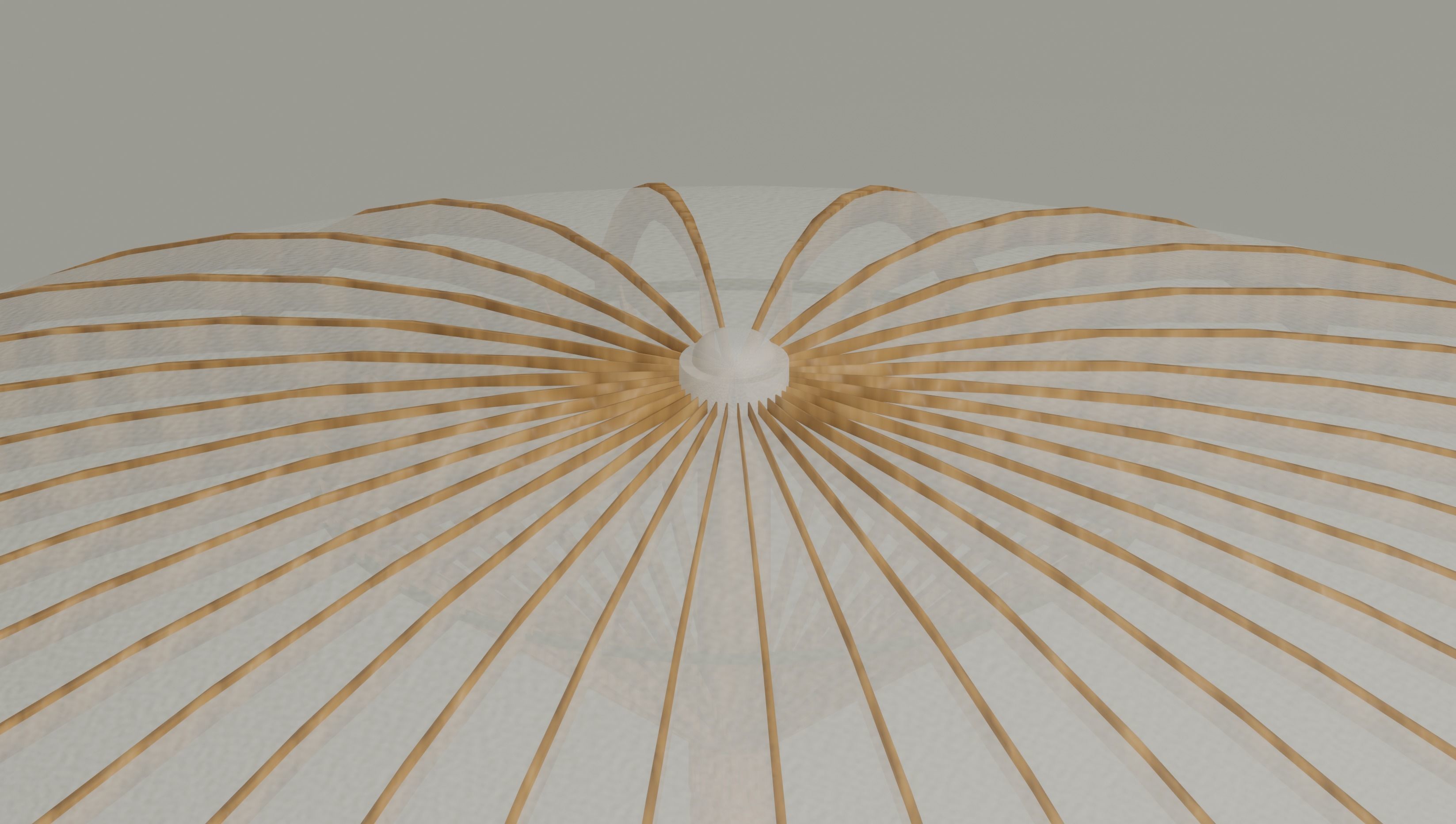 Parasol Umbrella Low-poly 3D model_12