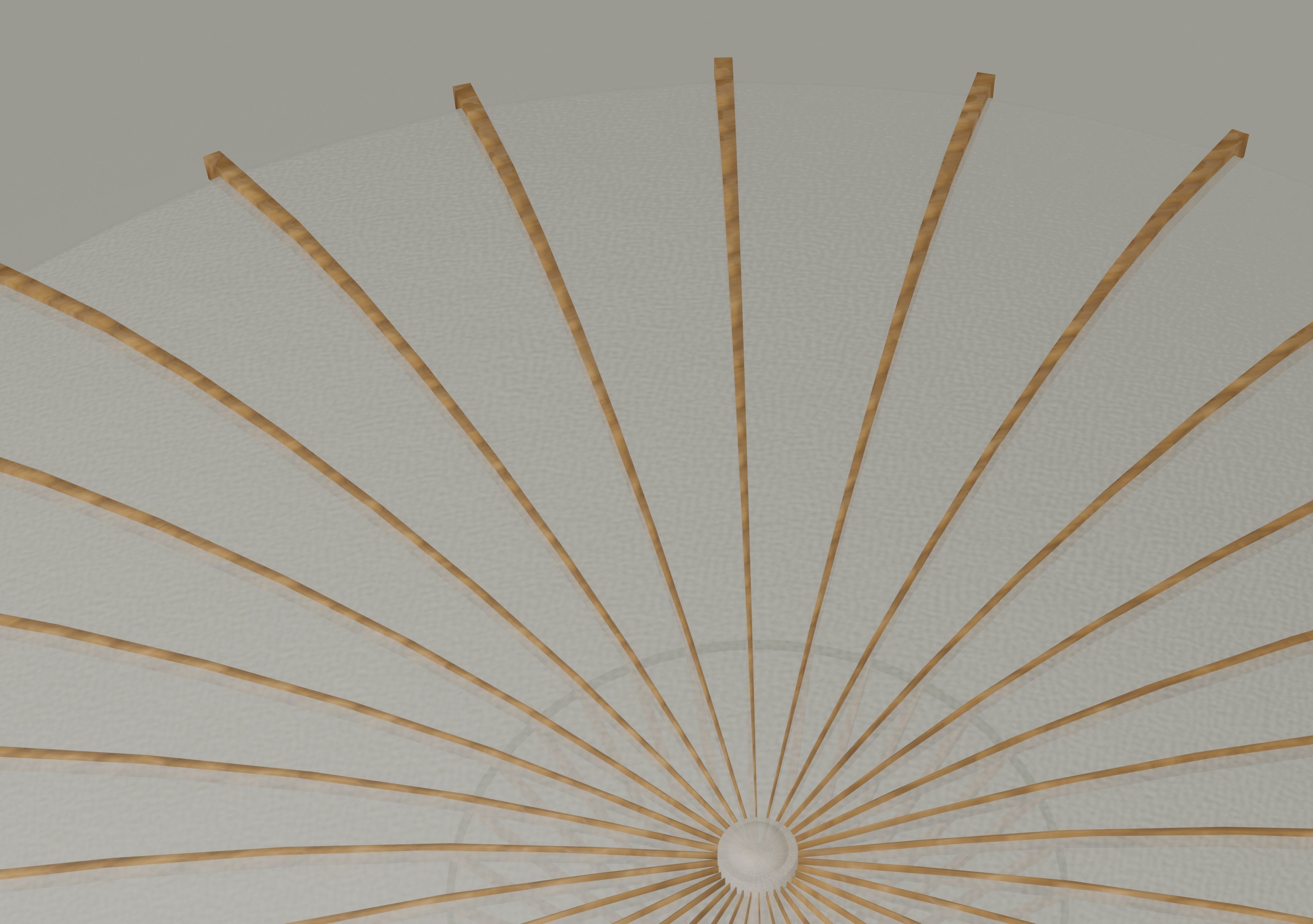 Parasol Umbrella Low-poly 3D model_13