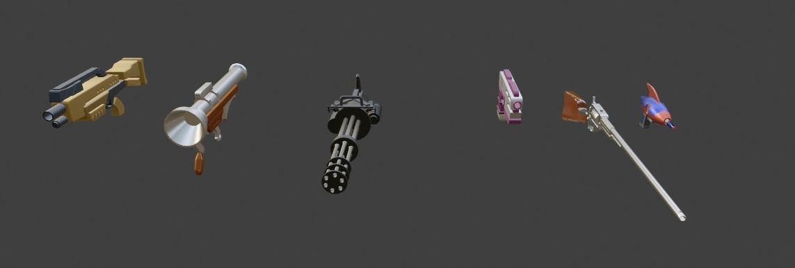 3D GUN SciFi 3D model_1