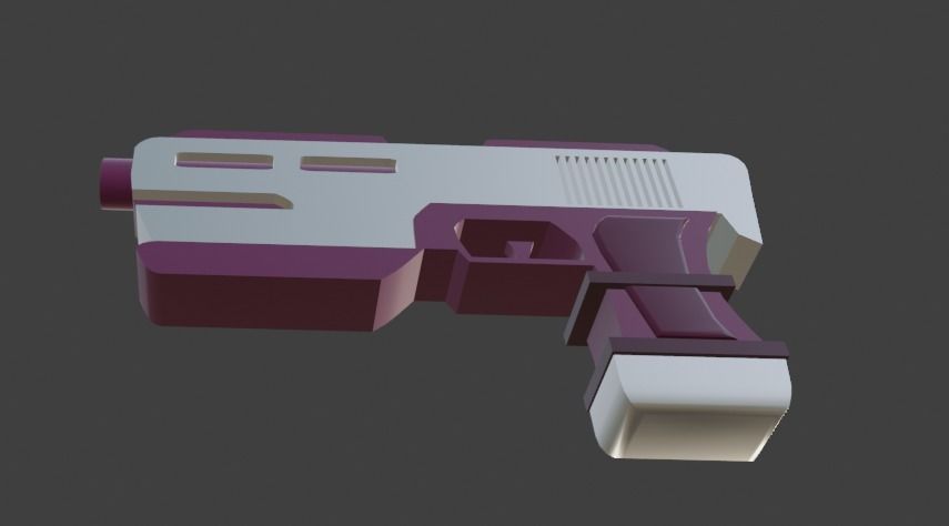 3D GUN SciFi 3D model_17