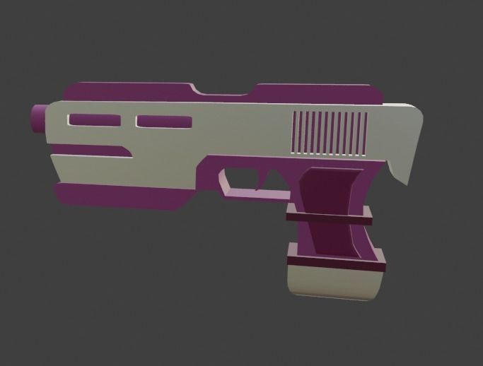 3D GUN SciFi 3D model_16