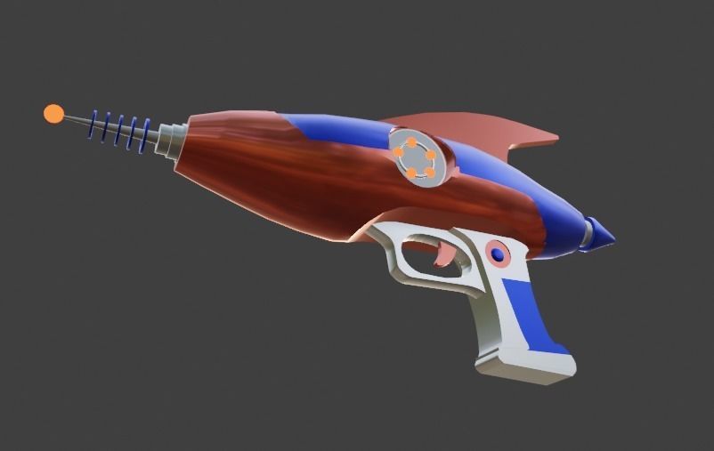 3D GUN SciFi 3D model_10