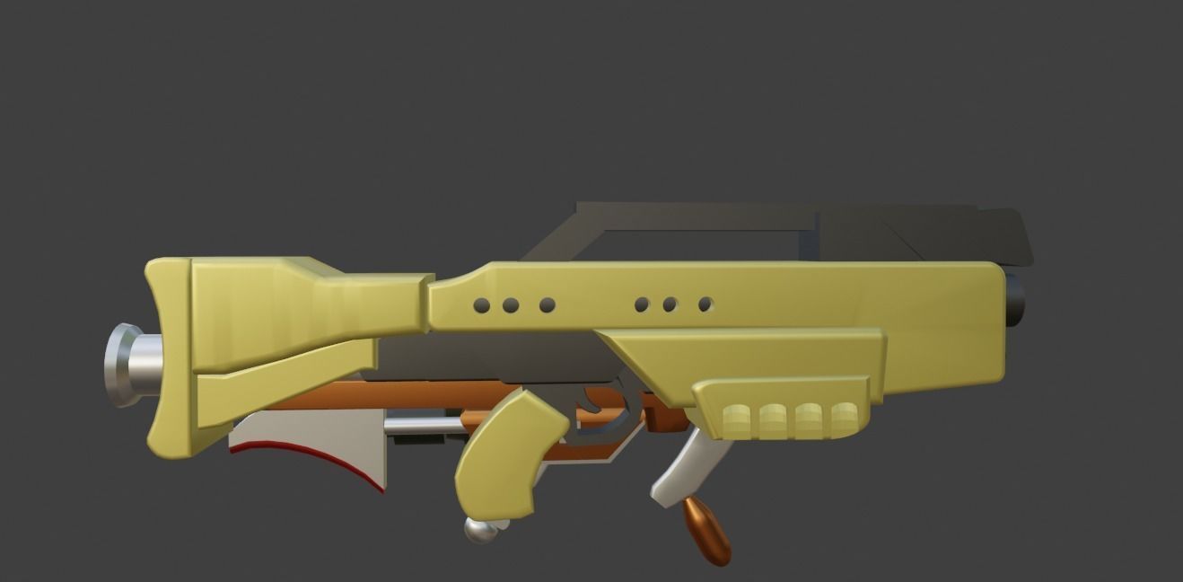 3D GUN SciFi 3D model_3