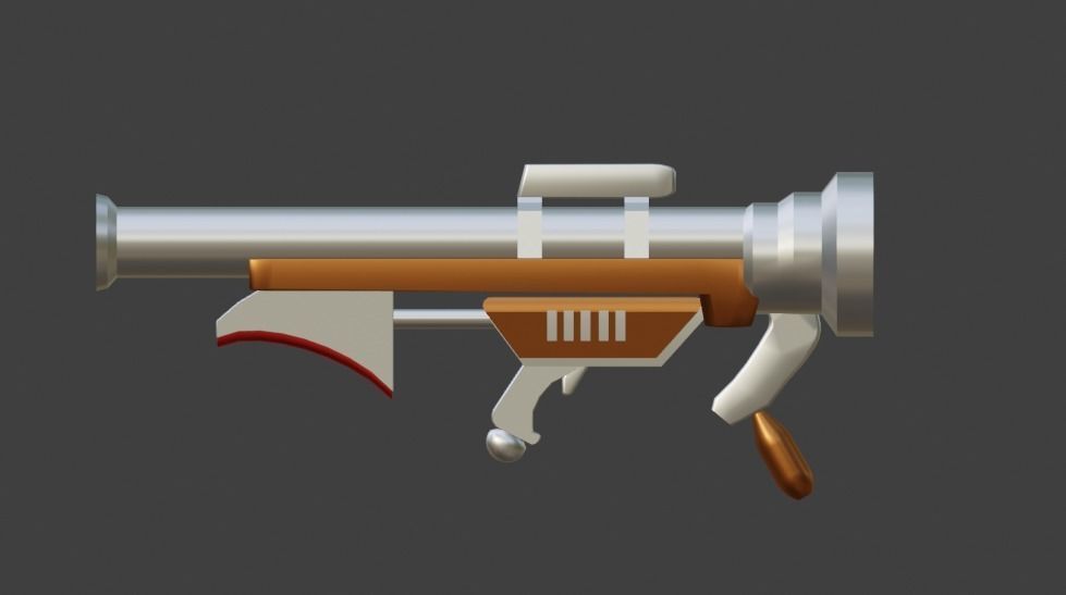 3D GUN SciFi 3D model_23