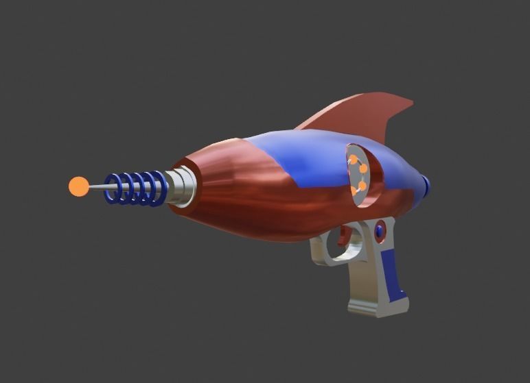 3D GUN SciFi 3D model_9