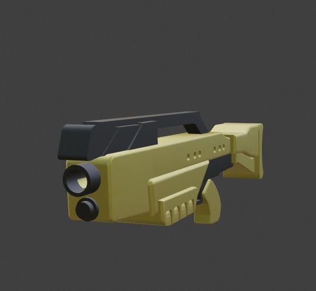 3D GUN SciFi 3D model_4