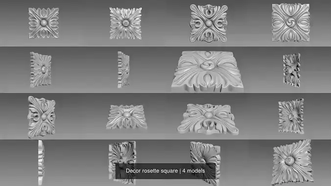 Decor rosette square