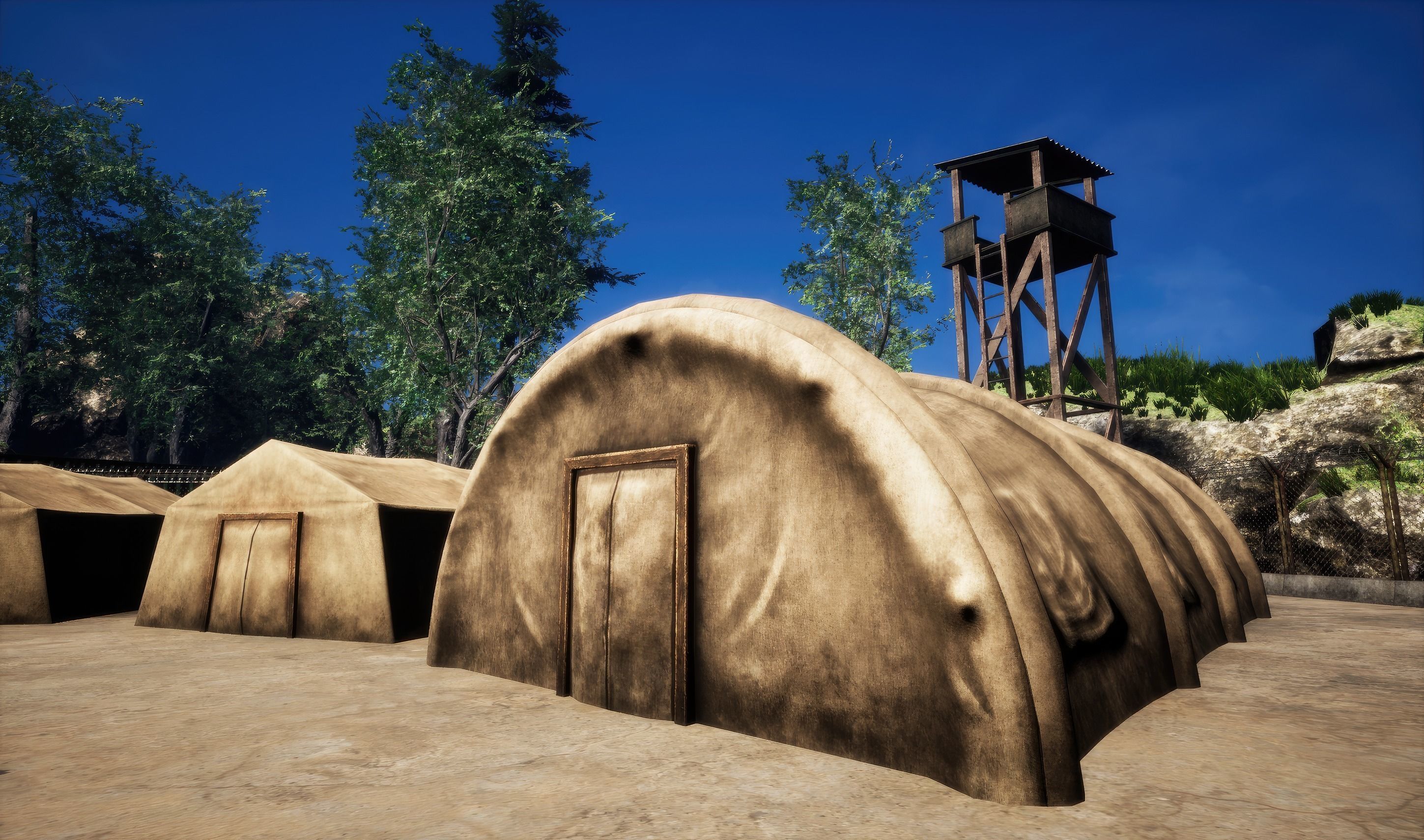 MILITARY TRAINING CAMP KIT by mkaplunow Low-poly 3D model_1