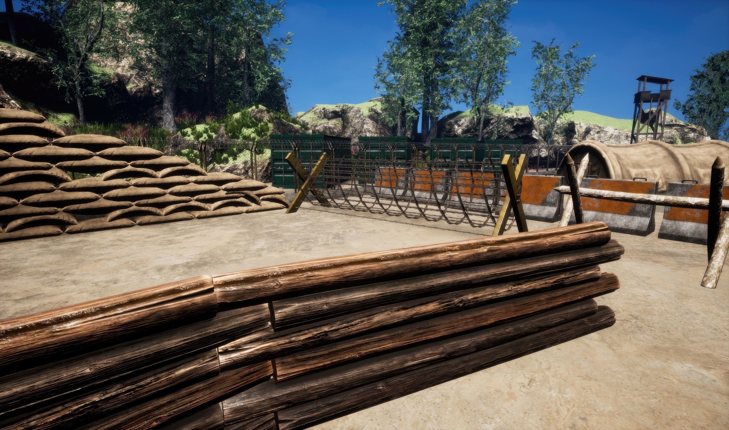 MILITARY TRAINING CAMP KIT by mkaplunow Low-poly 3D model_2