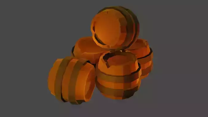 Low Poly Barrel