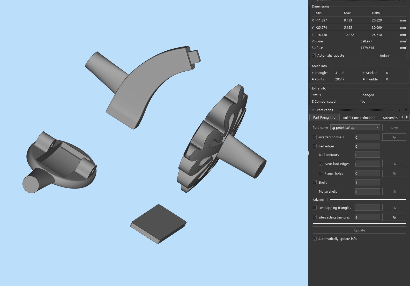 Gold Cuff Links PP 3D print model_9