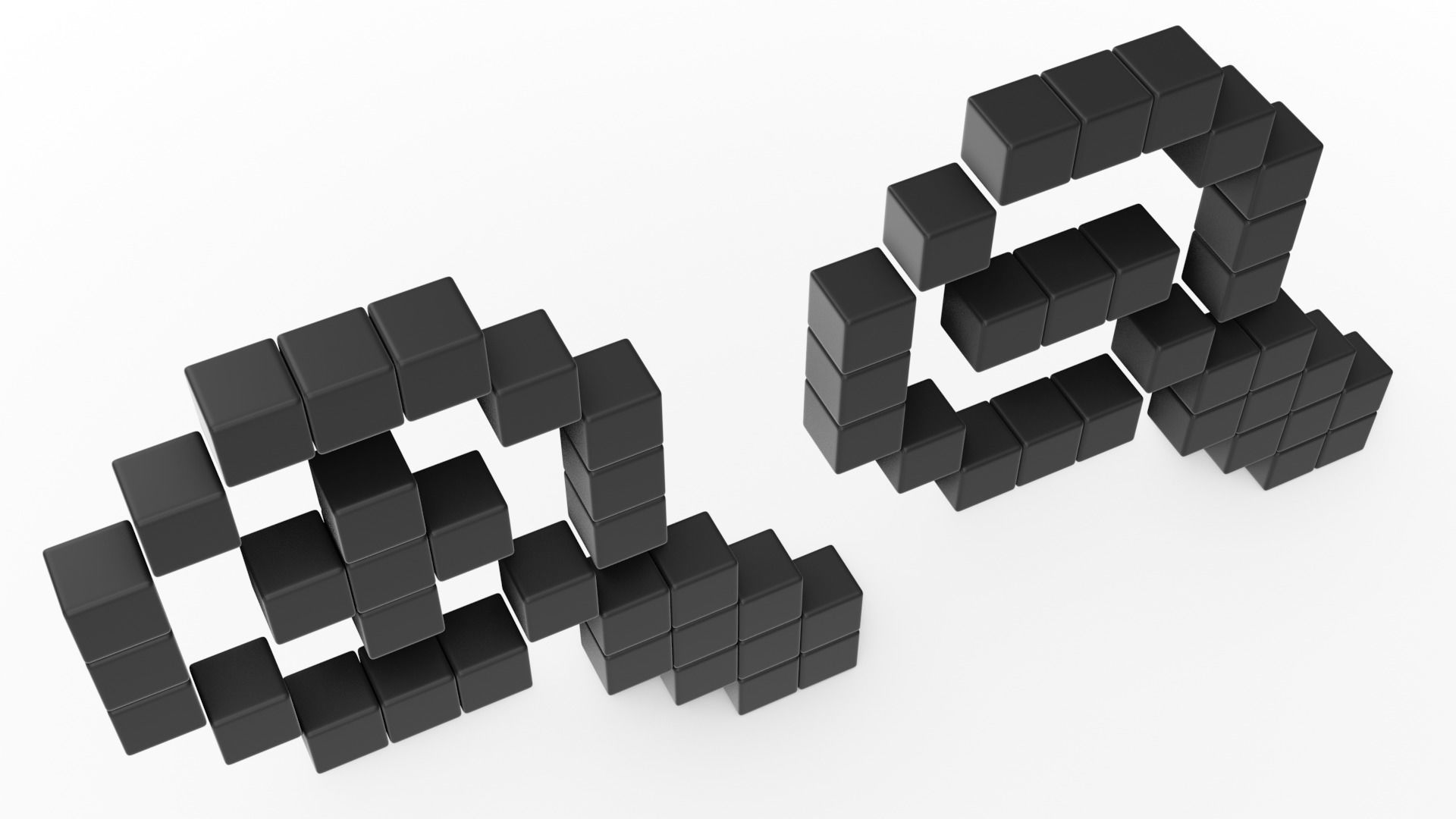 Magnify Glas Set Low-poly 3D model_4