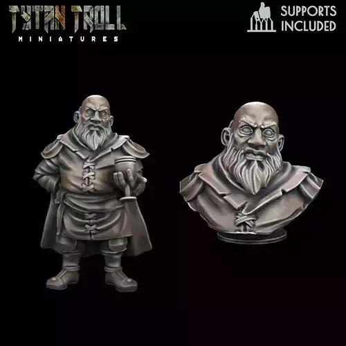 Curse of Strahd - Dimitri Mini Bust Combo - Pre-Supported