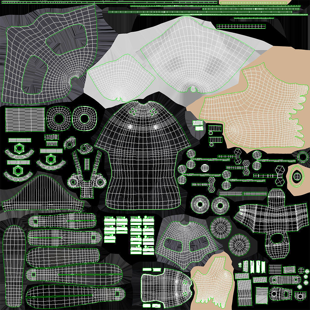 Above Knee Leg Prosthetics Low-poly 3D model_11