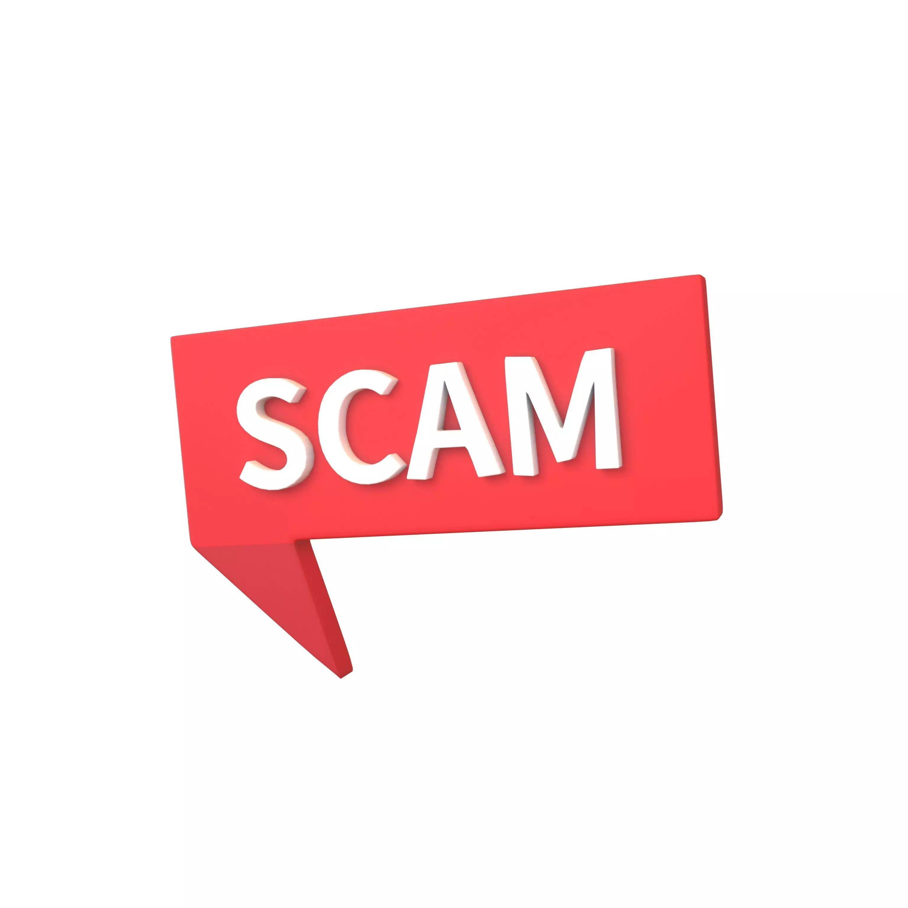 Scam Symbol V2 001 Low-poly 3D model