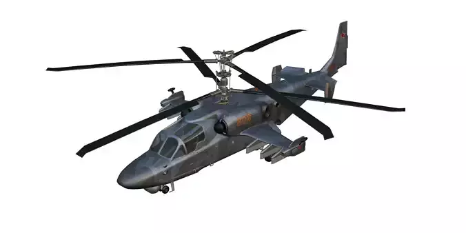 Kamov Ka-52 Low-poly 3D model