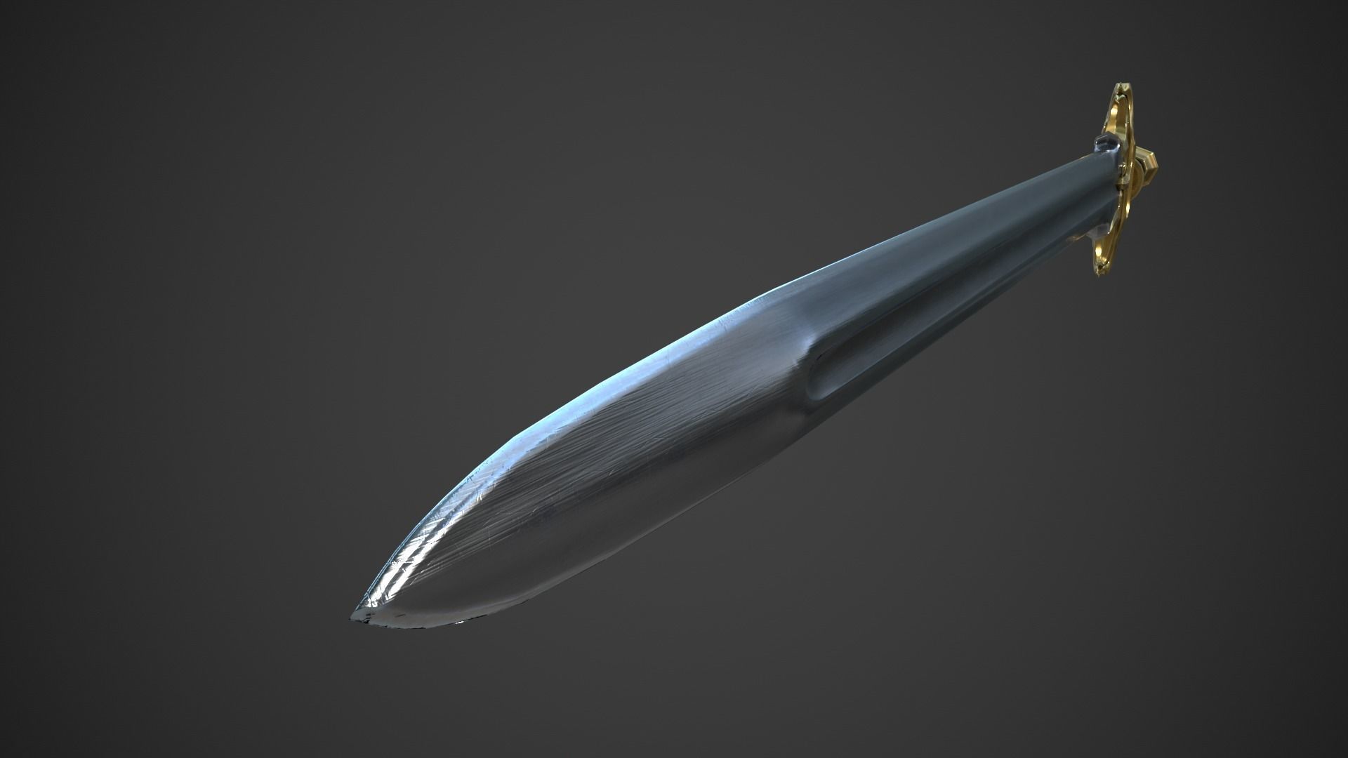 Fantasy Sword Low-poly 3D model_6