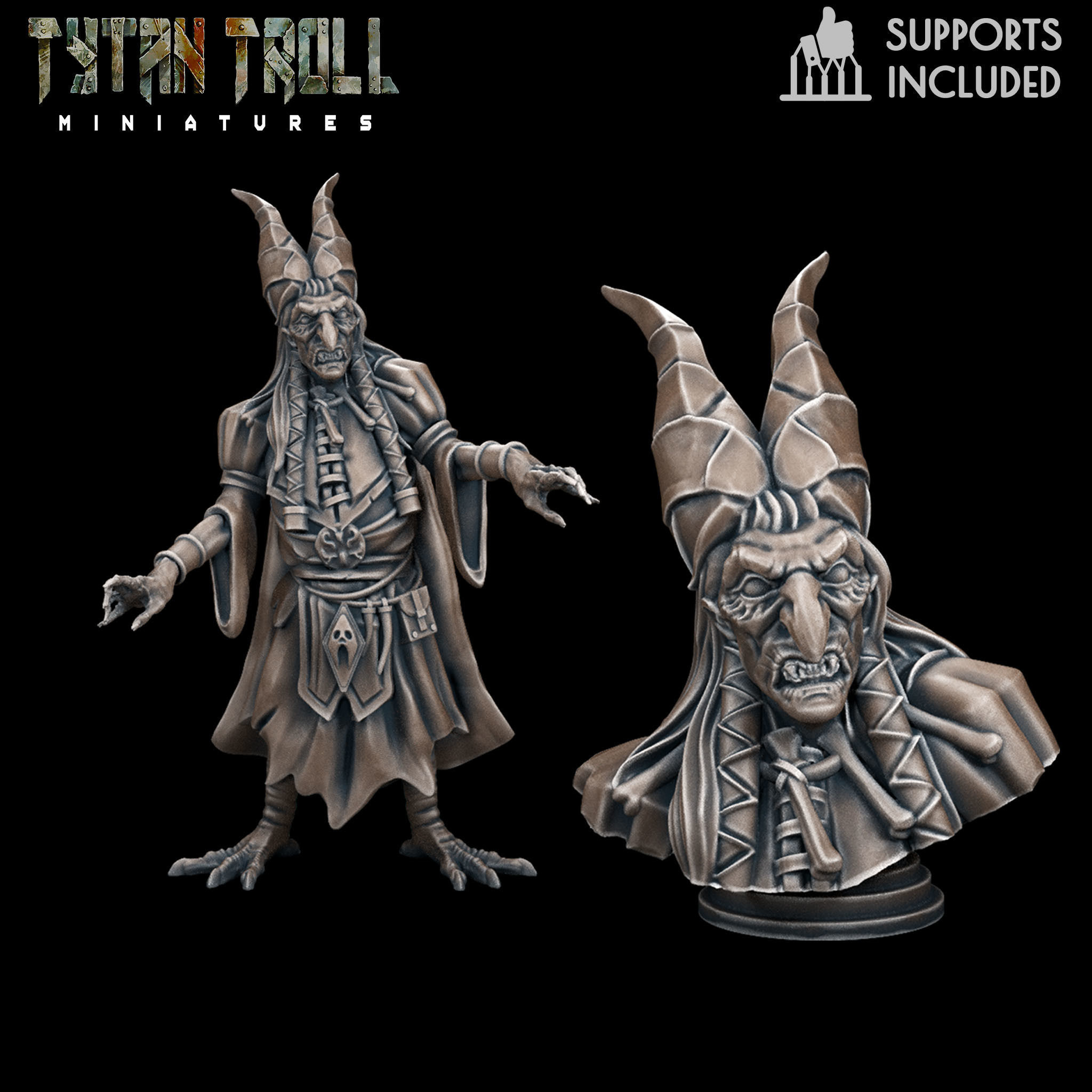 Curse of Strahd - Baba Lysaga - Pre-Supported 3D model 3D printable ...