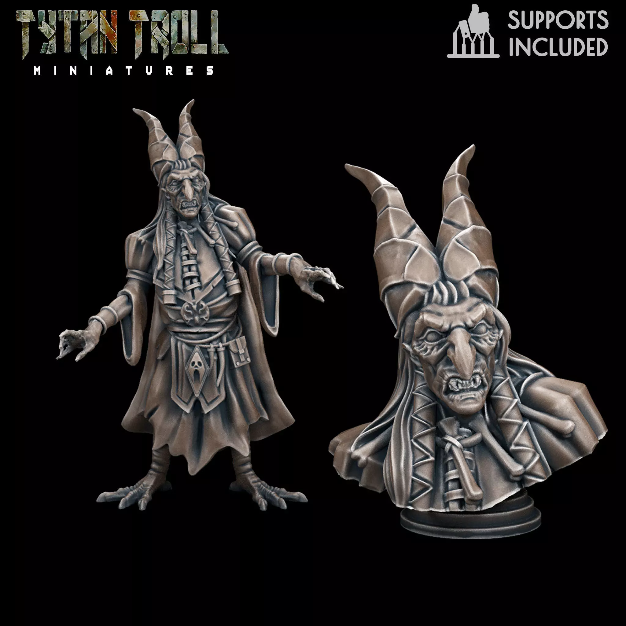 Curse of Strahd - Baba Lysaga - Pre-Supported 3D print model