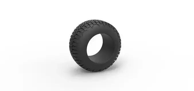Offroad tire 118 Scale 1 to 25