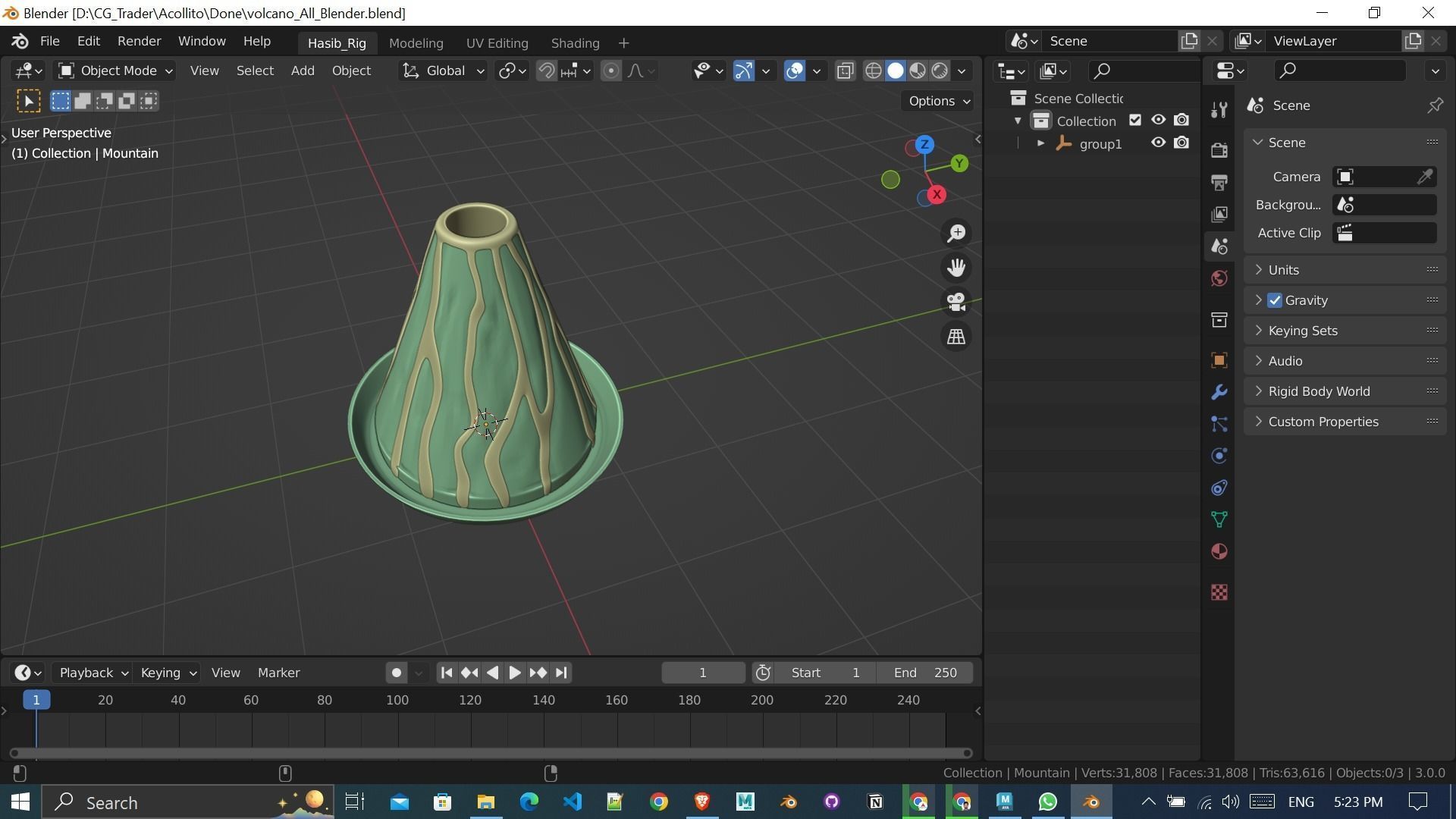 3d-science-experiment-volcano-3d-printed 3D print model_4