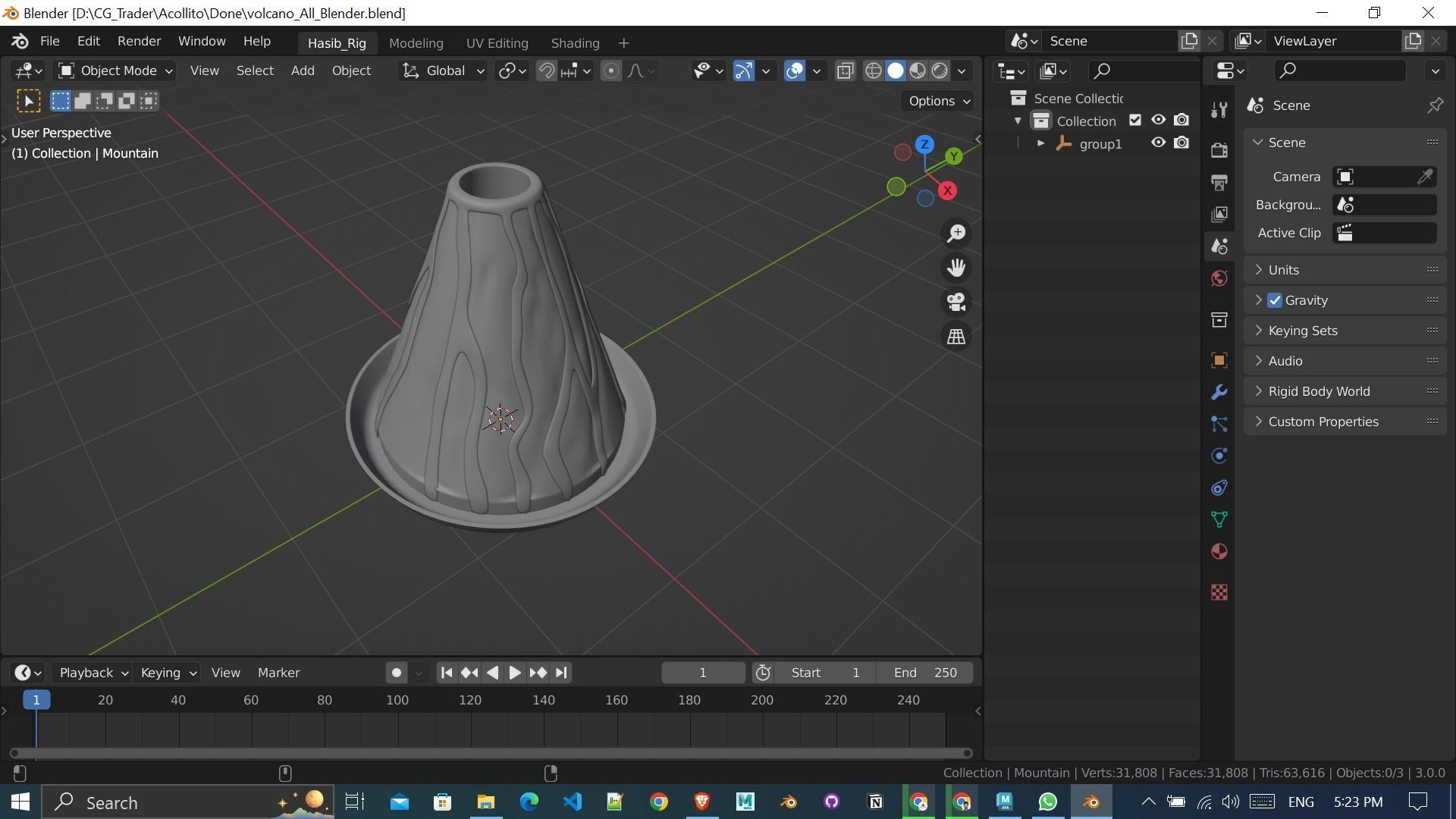 3d-science-experiment-volcano-3d-printed 3D print model_3