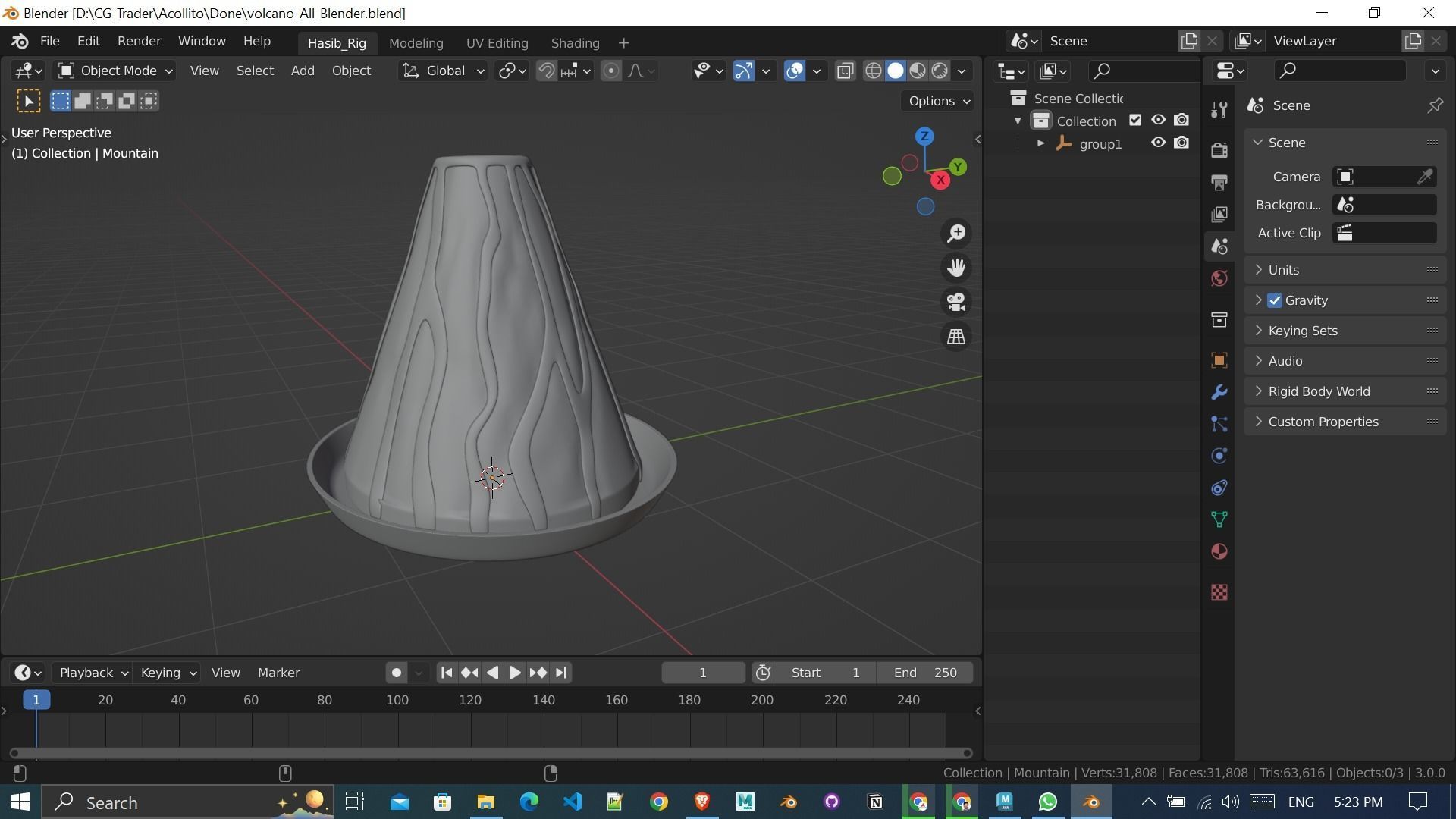 3d-science-experiment-volcano-3d-printed 3D print model_2