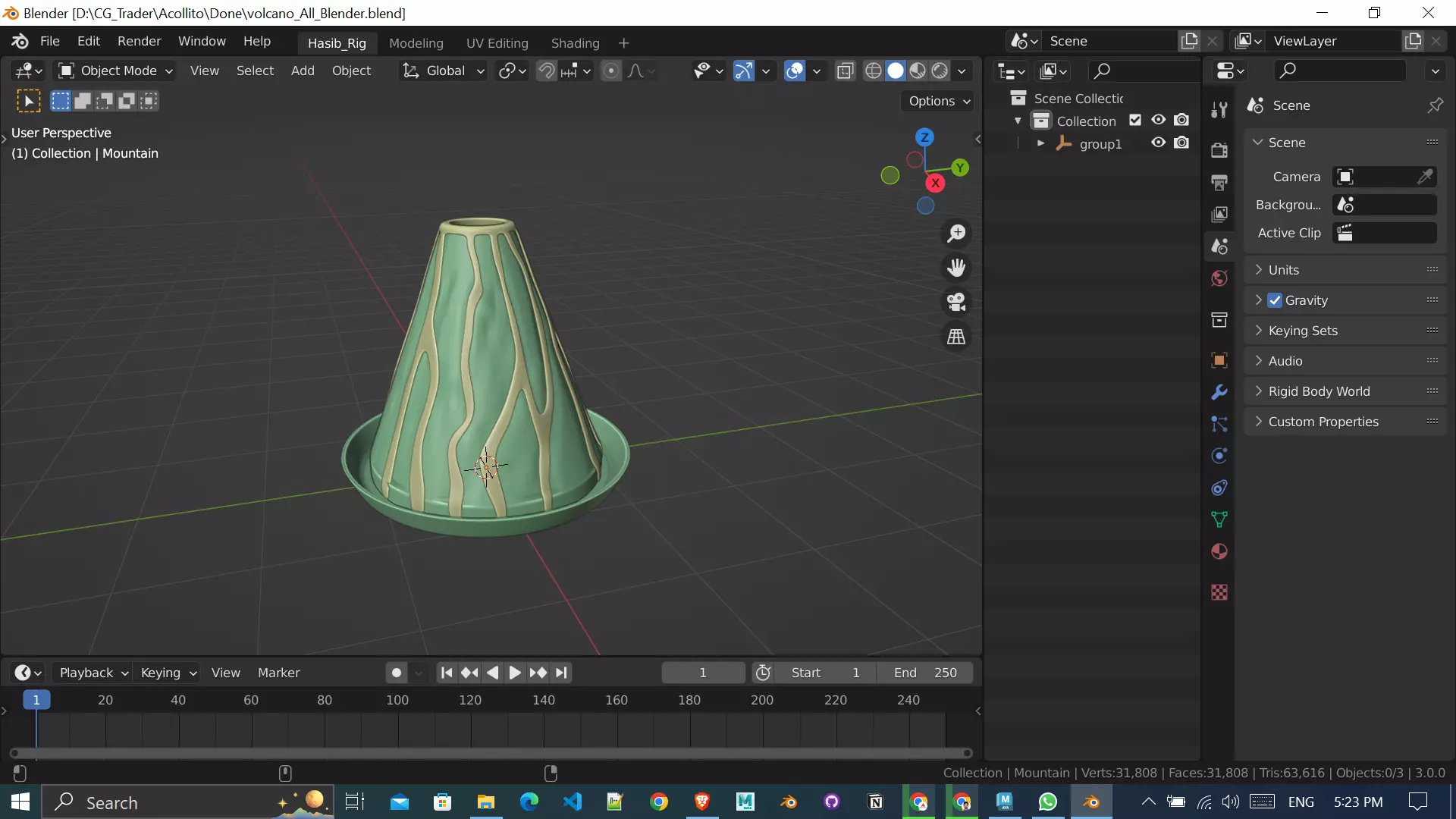 3d-science-experiment-volcano-3d-printed 3D print model_0