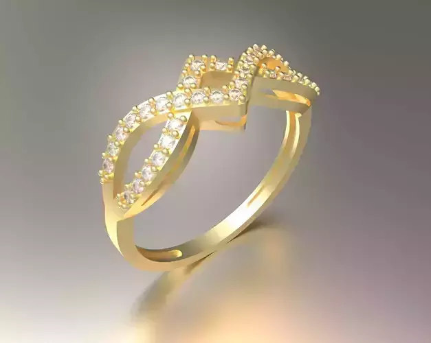 2 women engagement  ring simple and with diamond 