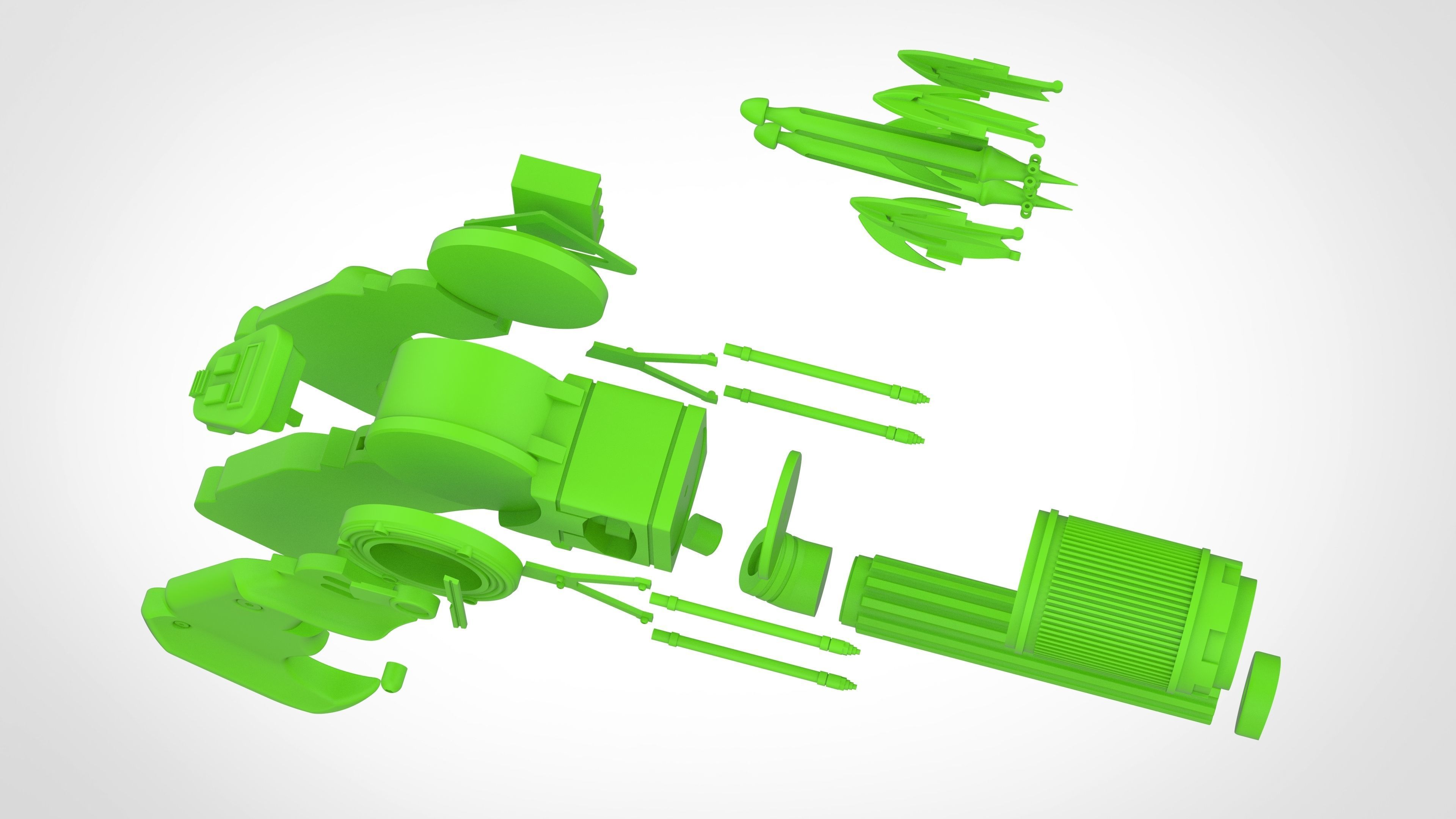 Grappling from the movie Batman vs Superman Dawn of Justice 3D print model_58