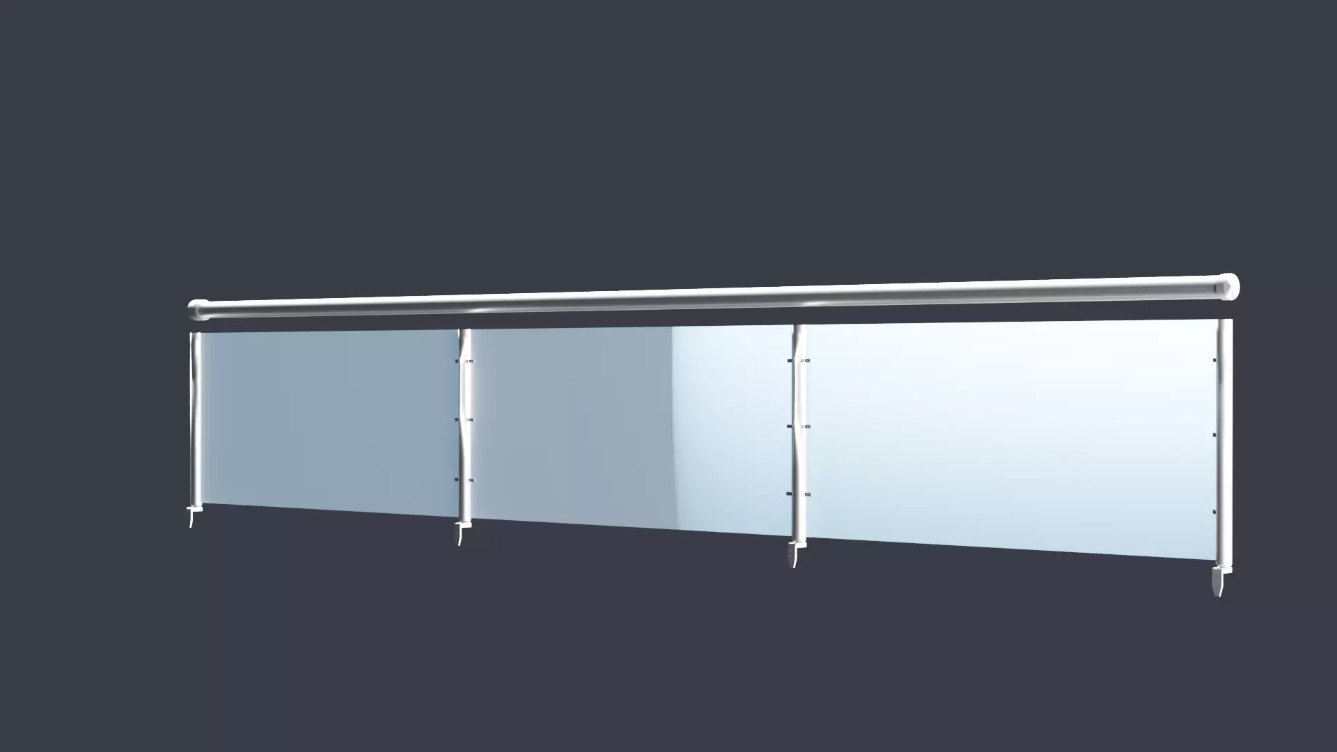 Metal Balcony 3D Design 3D model_0