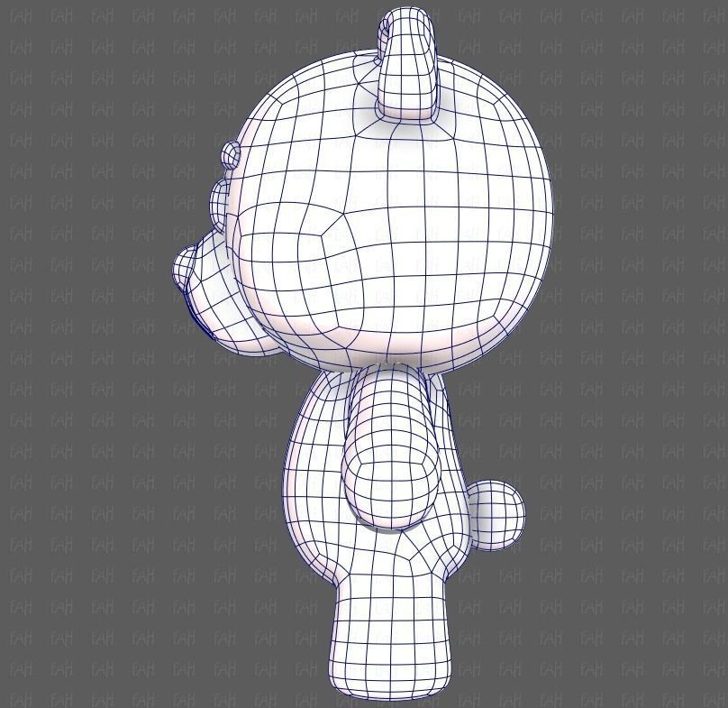 Doll V01 Low-poly 3D model_15