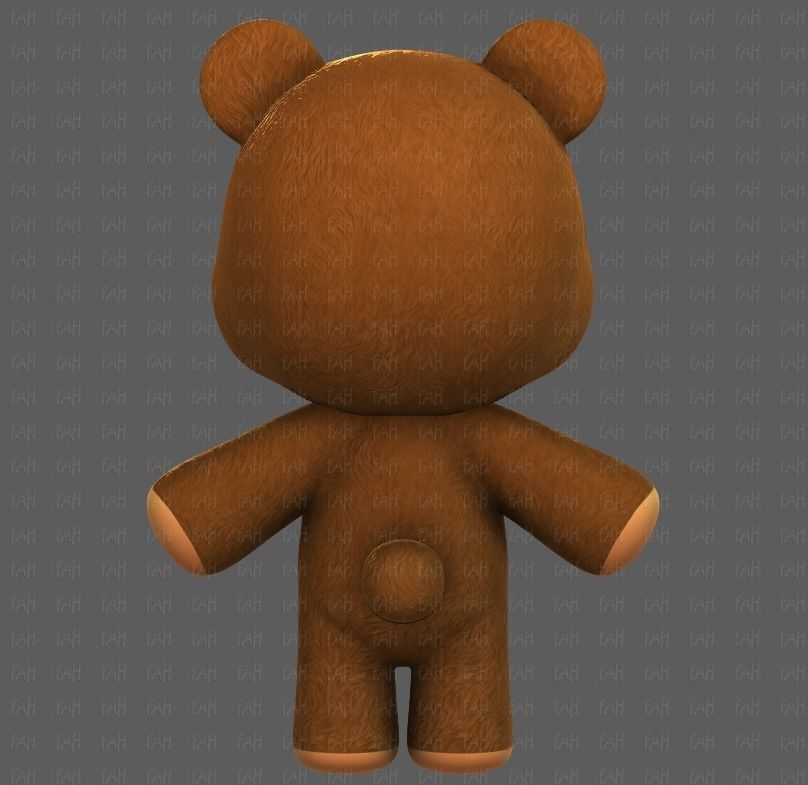 Doll V01 Low-poly 3D model_5