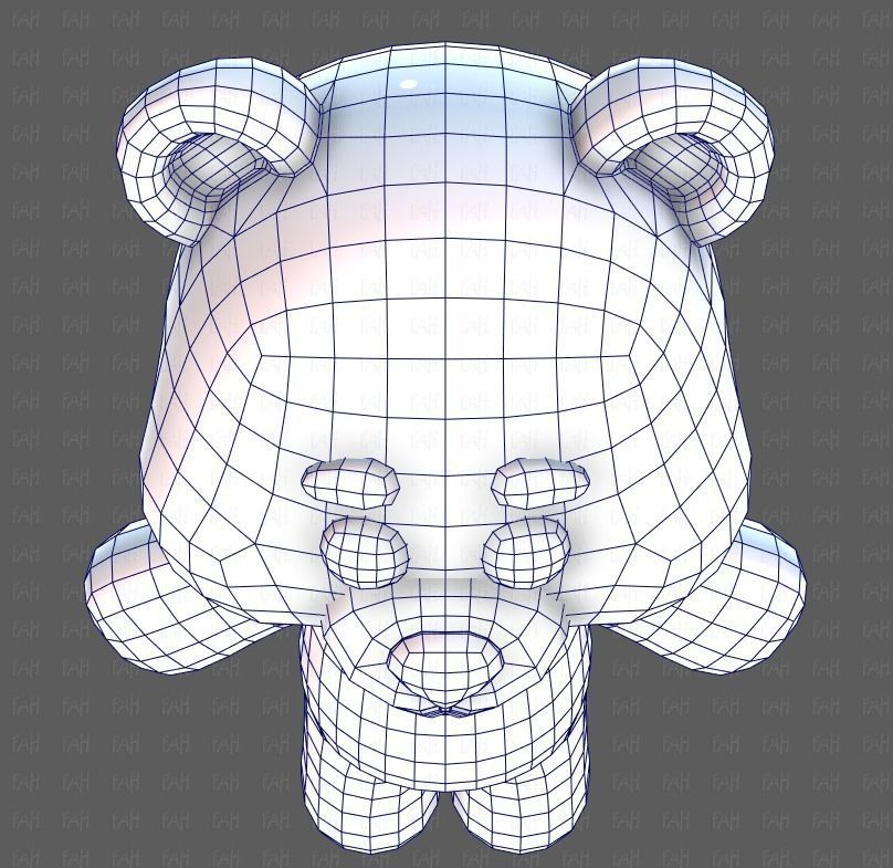 Doll V01 Low-poly 3D model_36