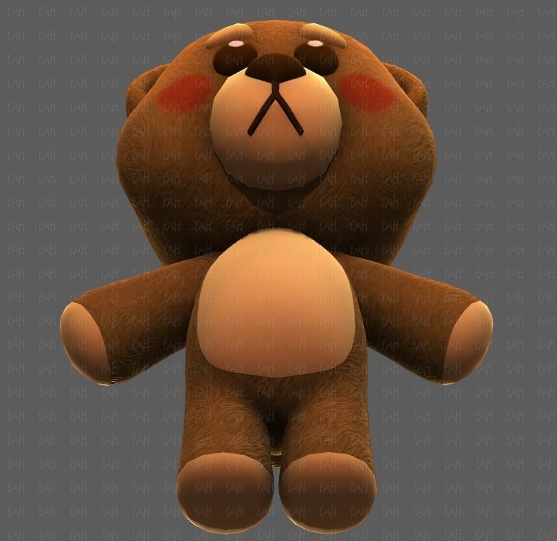 Doll V01 Low-poly 3D model_39