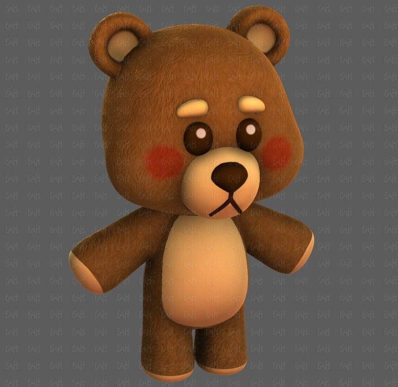 Doll V01 Low-poly 3D model_41