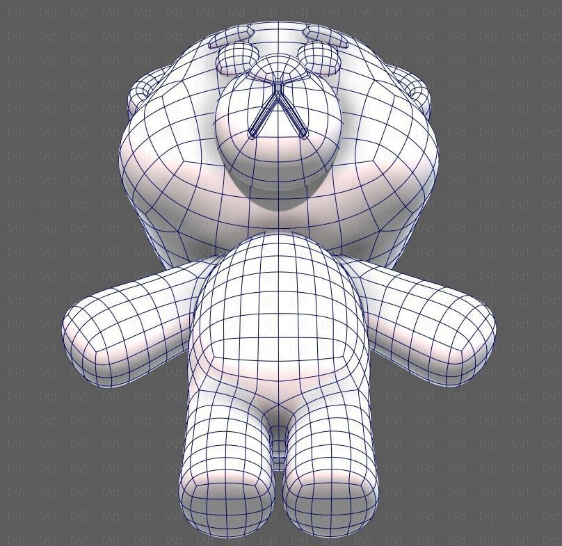 Doll V01 Low-poly 3D model_38