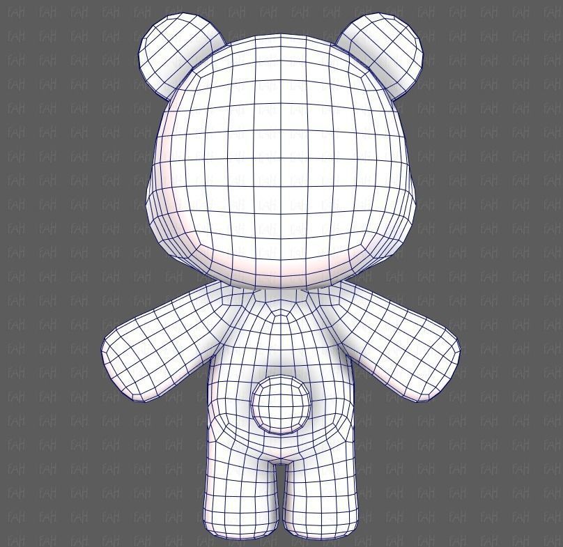 Doll V01 Low-poly 3D model_29