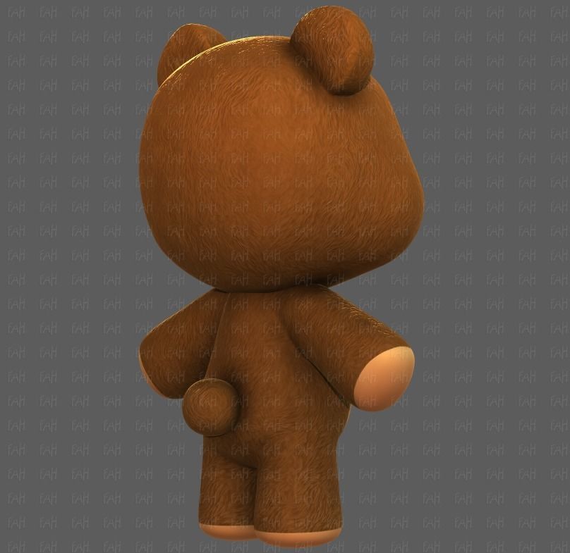 Doll V01 Low-poly 3D model_4