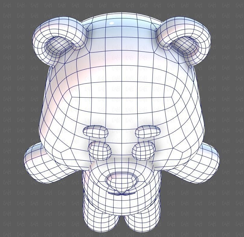 Doll V01 Low-poly 3D model_34