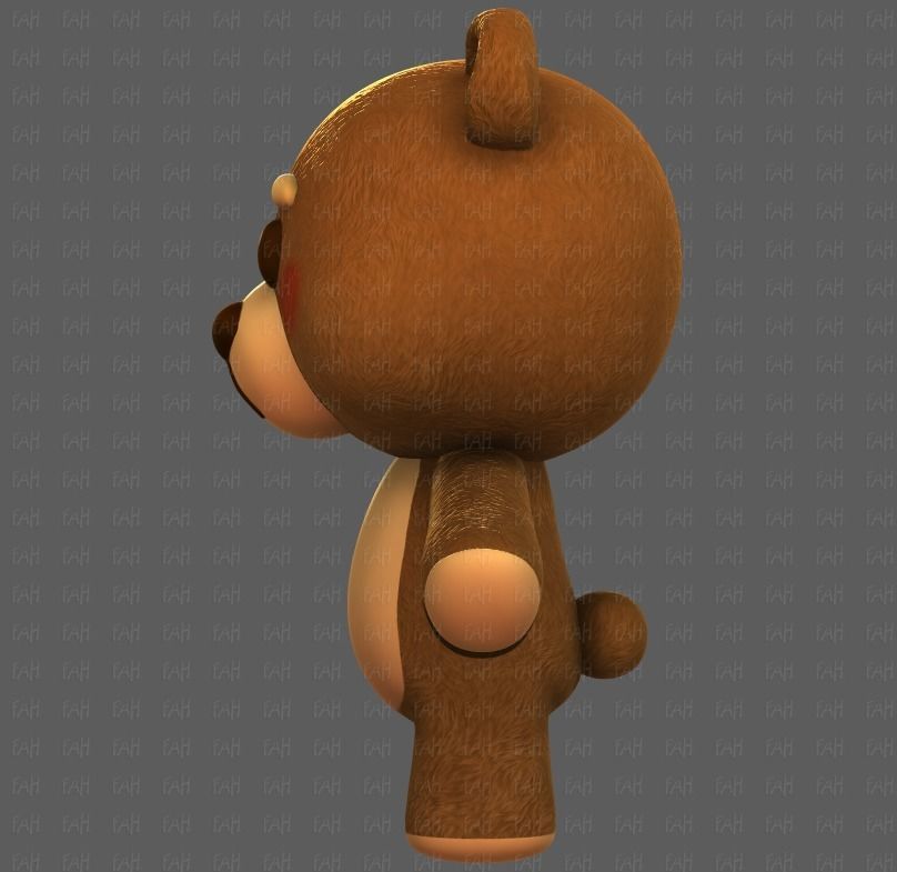 Doll V01 Low-poly 3D model_7