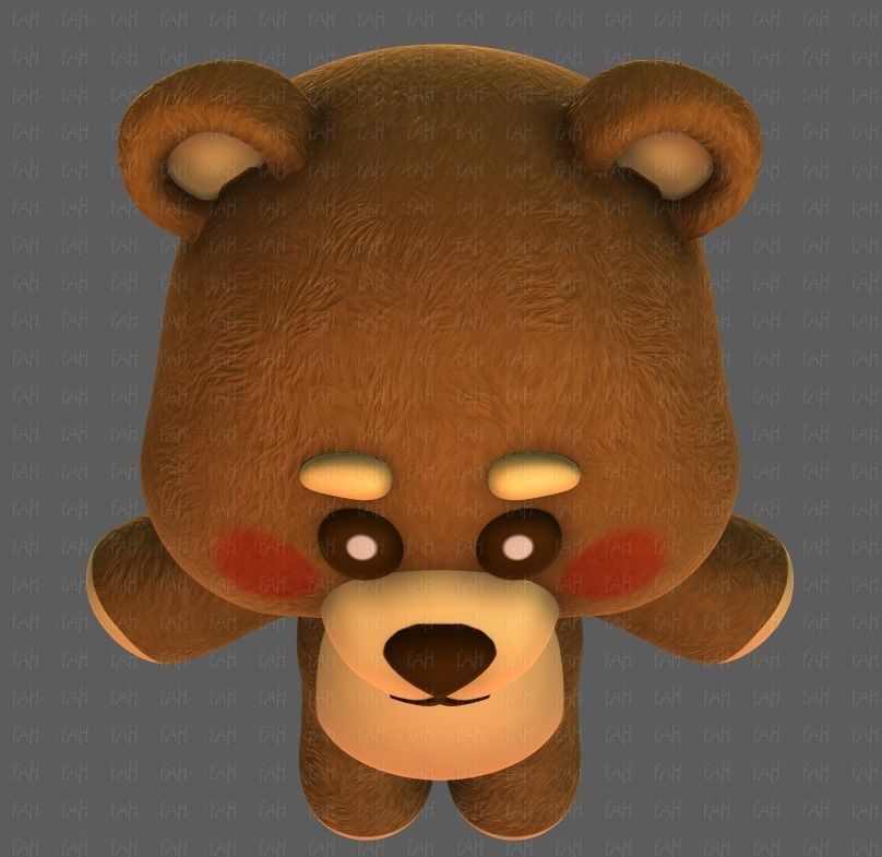 Doll V01 Low-poly 3D model_33