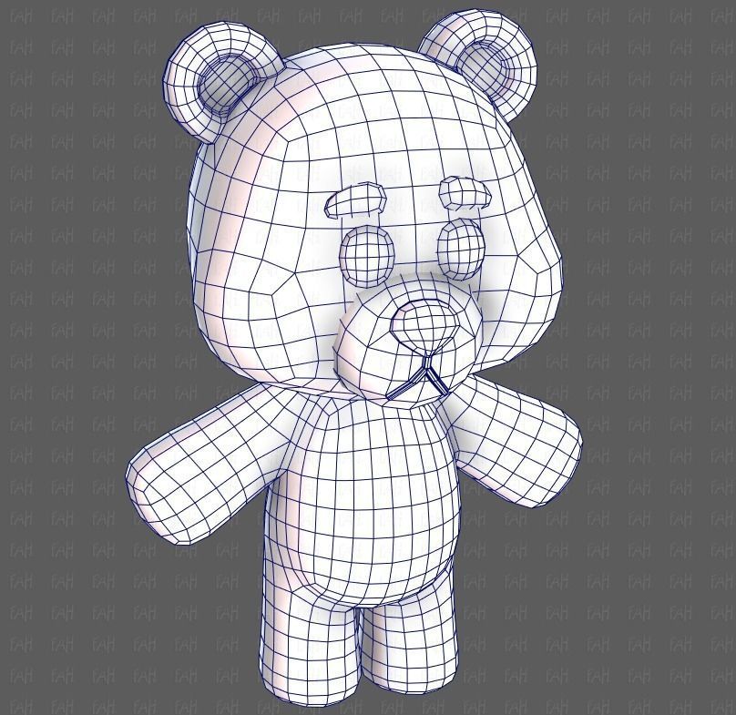 Doll V01 Low-poly 3D model_44