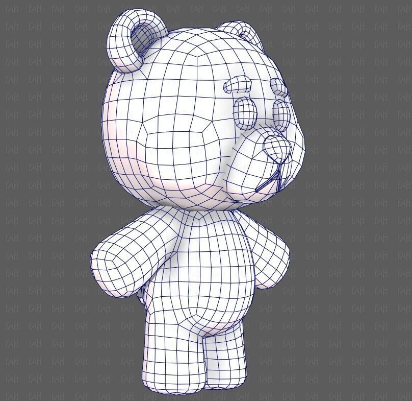 Doll V01 Low-poly 3D model_26