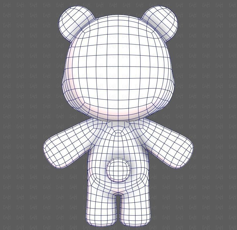 Doll V01 Low-poly 3D model_13