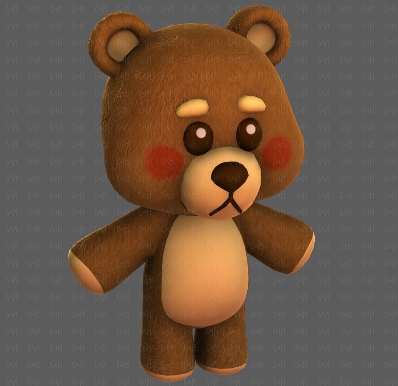 Doll V01 Low-poly 3D model_43