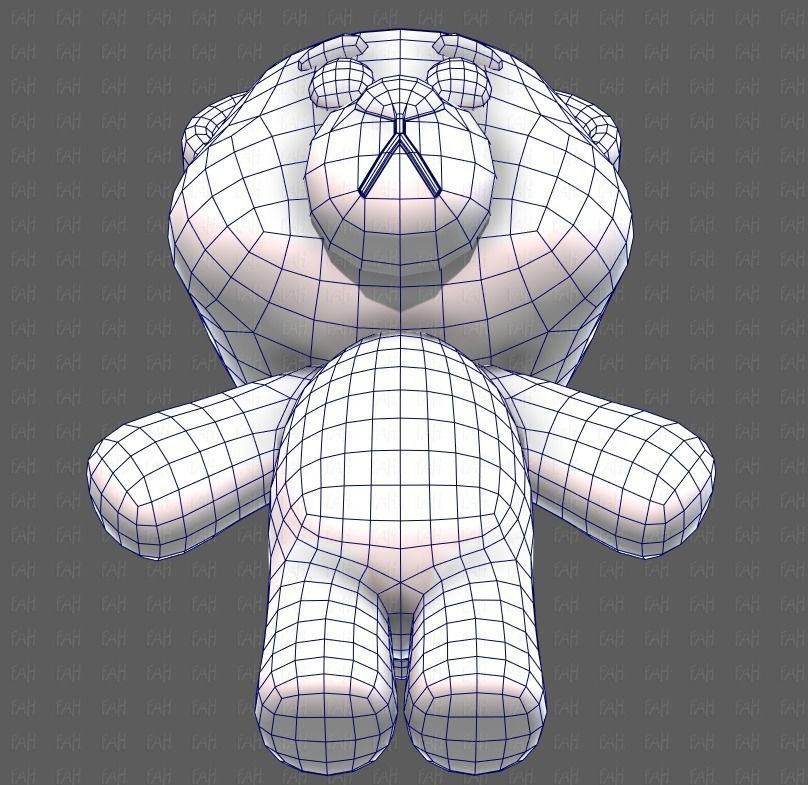 Doll V01 Low-poly 3D model_40